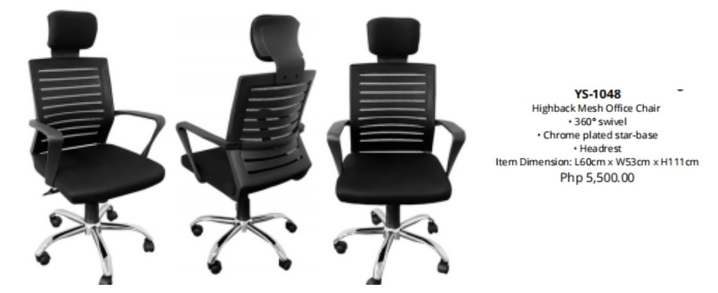High Back Swivel Mesh Chair with Armrest