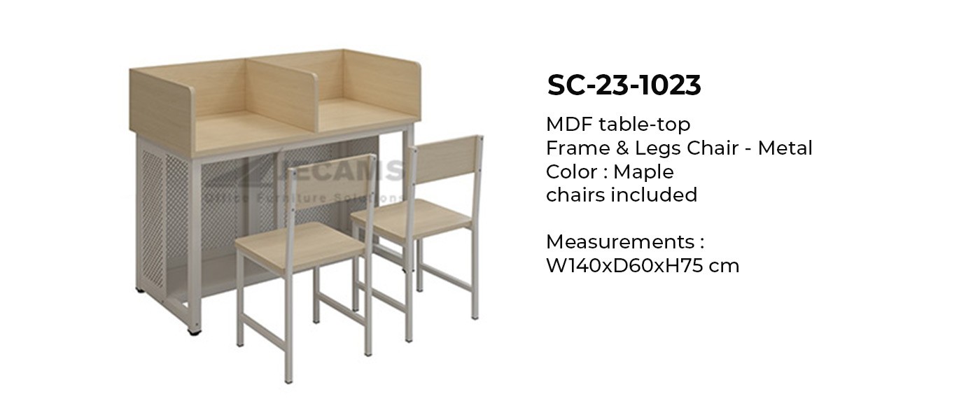 maple finish study table