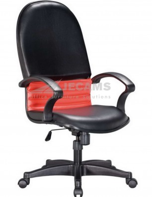high back chair design 603GAH BLACK plus RED