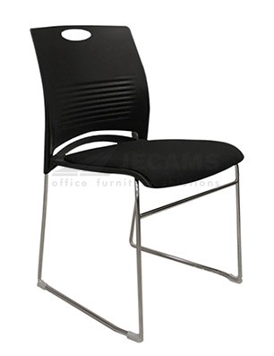 Black Sled Base Office Chair