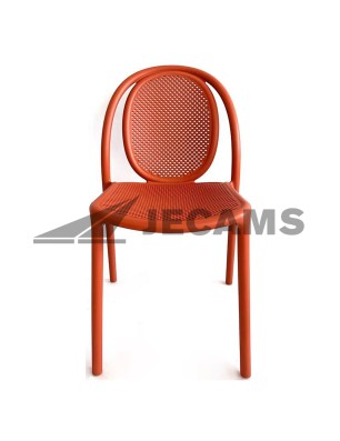 Modern plastic stackable chair for dining and events