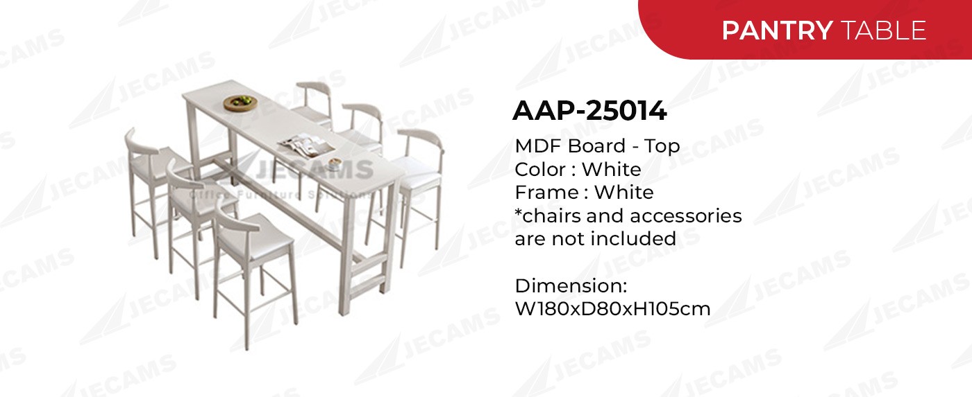 white pantry table aap-25014