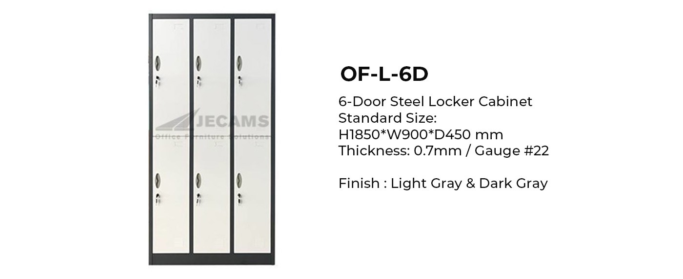 6-door office locker