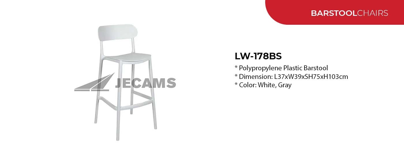 plastic barstool/ drafting chair