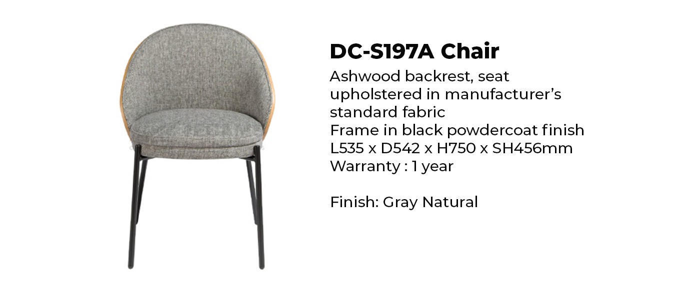 gray natural office chair
