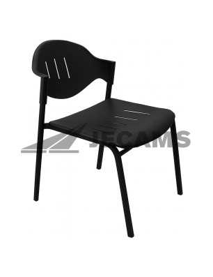 Modern plastic visitor chair