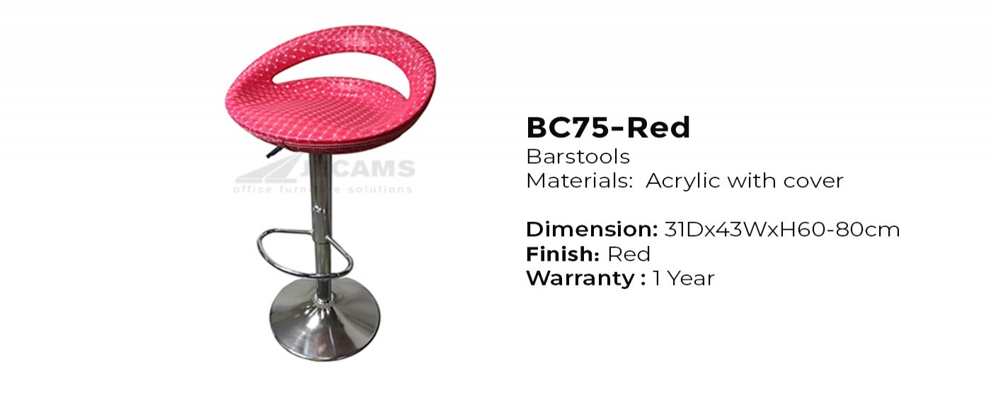 Red High Stool Chair