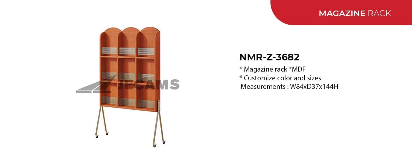 aesthetic design magazine rack