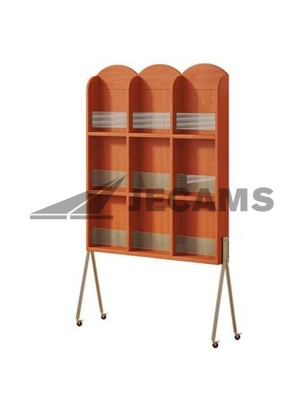 Magazine rack on display for home or office use