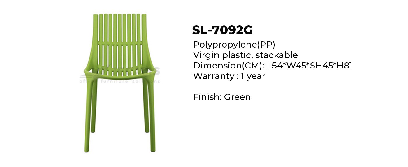 plastic chair stackable