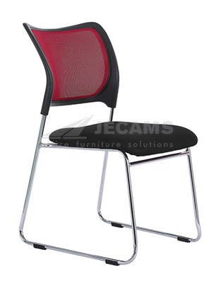 Red Mesh Visitor Chair