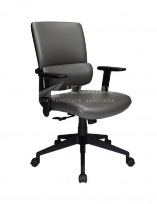 mid back leather office chair