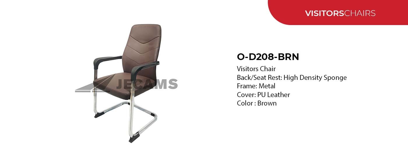brown visitors chair