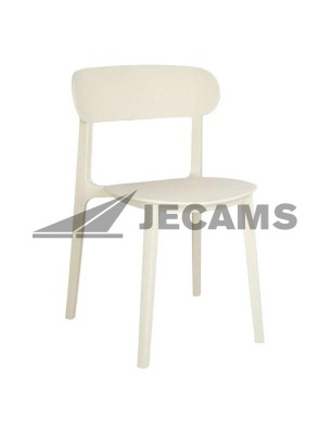 Plastic stackable chair for indoor and outdoor