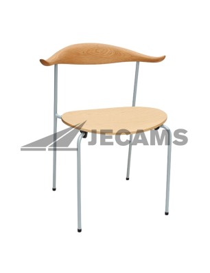 wood backrest stackable chair