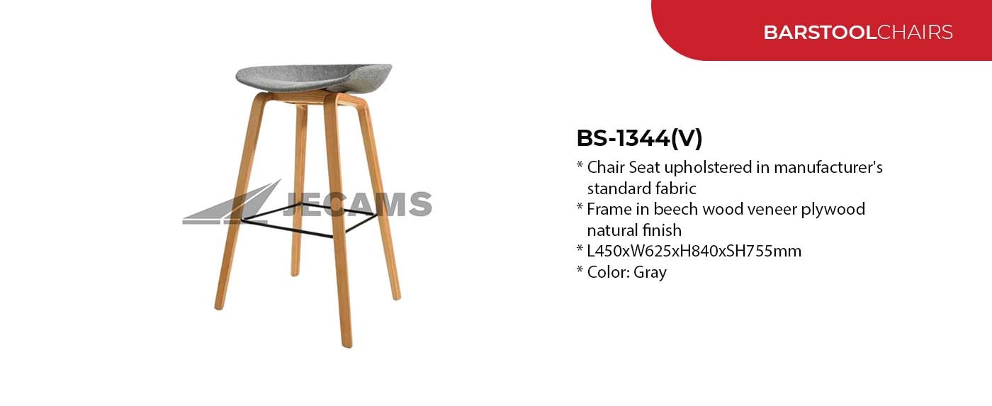 natural finish barstool