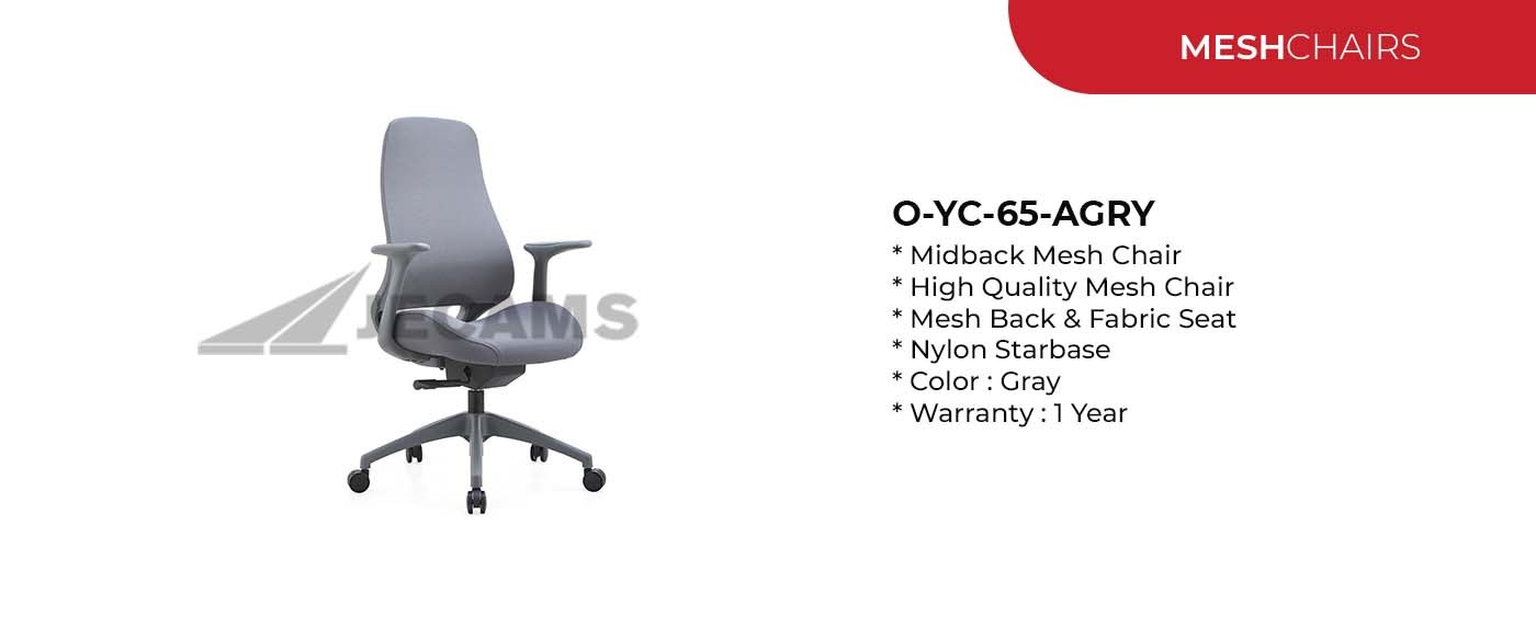 gray mesh chair