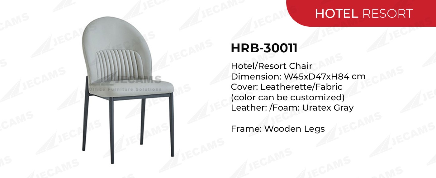 gray leatherette hotel chair