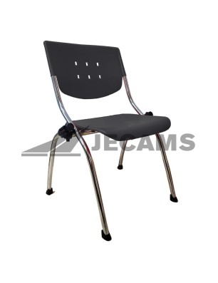 Plastic visitor chairs in a waiting area