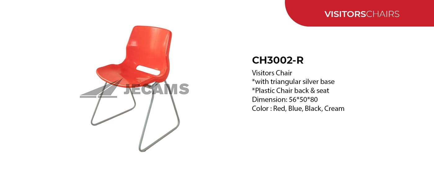 visitors chair made of plastic