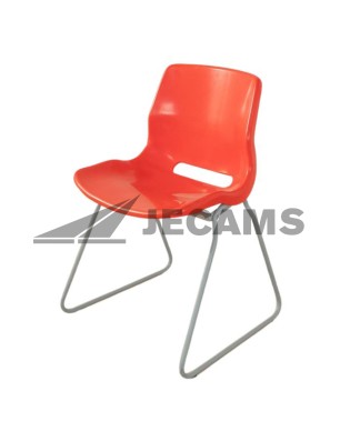 Plastic visitor chair for small office spaces