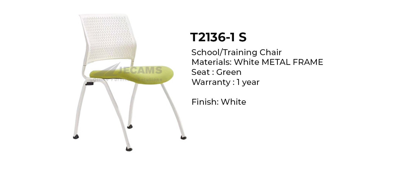 white green training chair