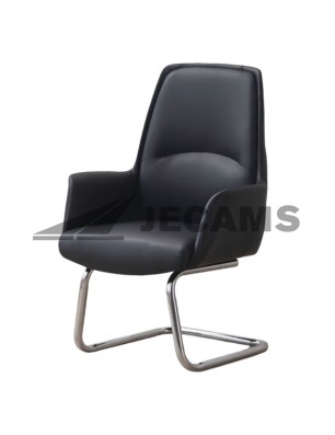 Stylish guest chairs in reception area