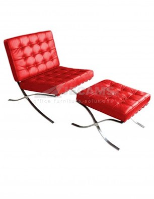 reception sofa for office Barcelona CHAIR (RED)