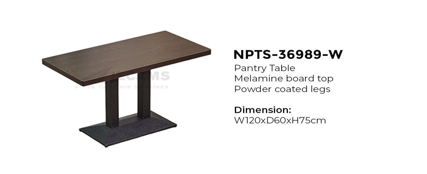 Rectangular Melamine Pantry Table