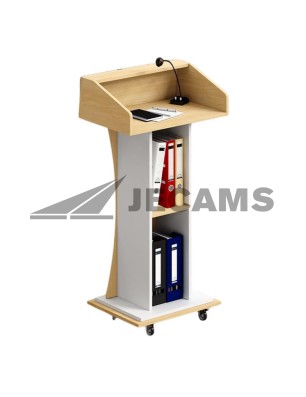 Compact podium suited for small meeting rooms