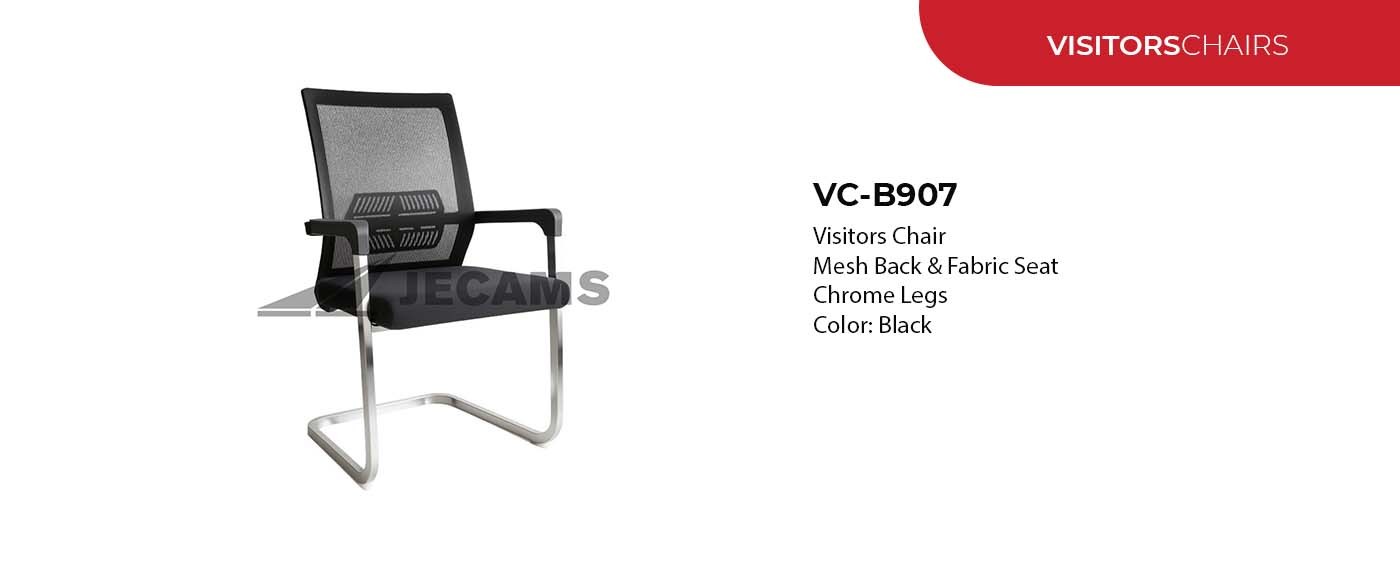 black visitor chair