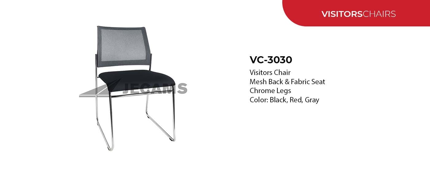 chrome legs visitors chair