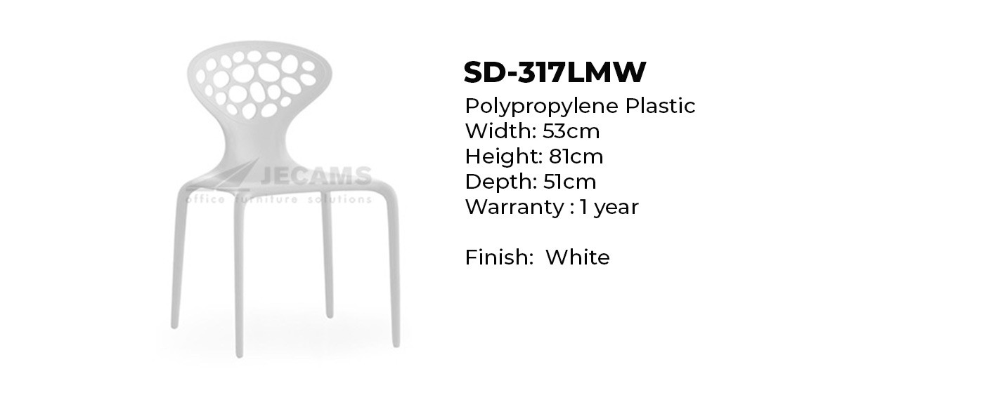 white plastic chair