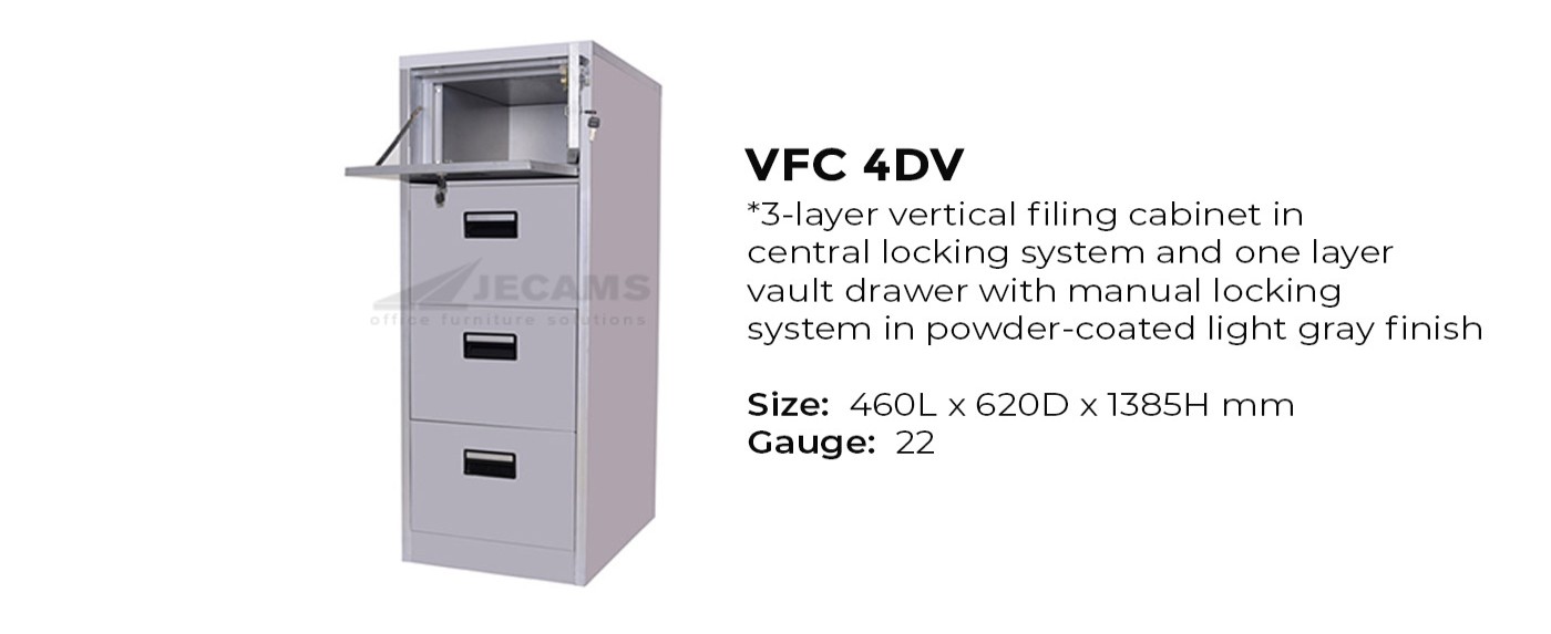 Vertical Steel Filing Cabinet Vfc 4dv Jecams Inc