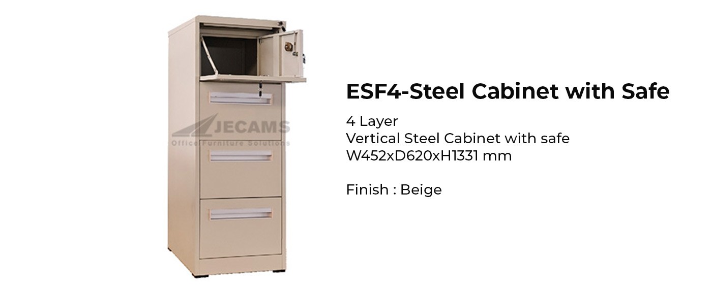 4 drawers steel filing cabinet price and size
