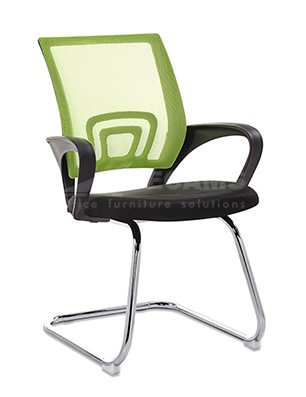 Green Mesh Office Visitor Chair