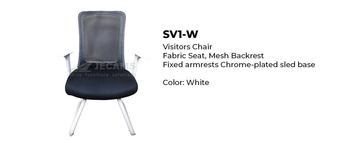 modern white office chair