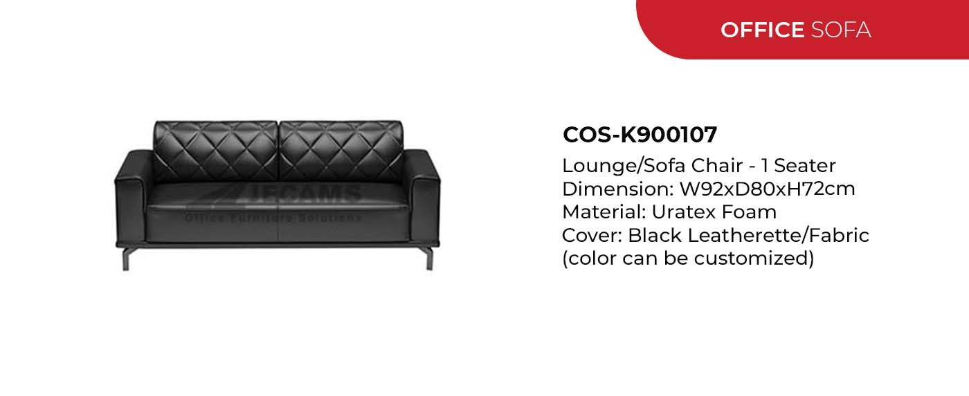 black office sofa