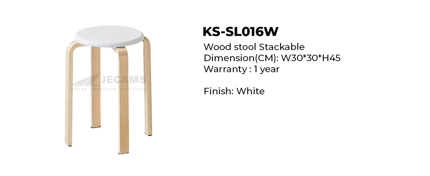 white seat stool chair