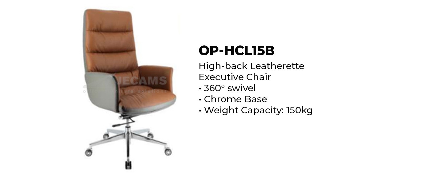 swivel leatherette chair