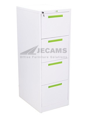 Vertical steel filing cabinet