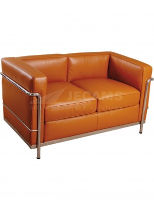 office sofa Le Corbusier 2-Seater ORANGE