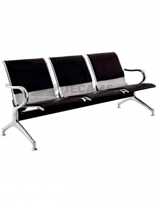 metal gang chair 3 Seater-PU