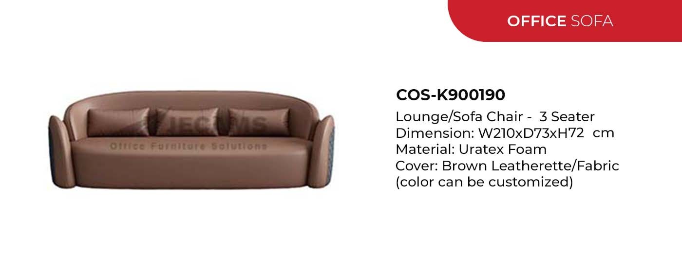 3 seater office sofa