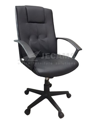 Wheeled Leatherette Office Chair