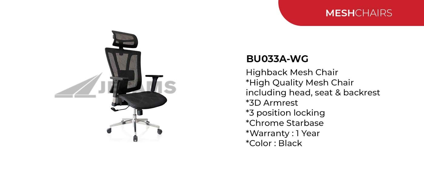 highback mesh chair