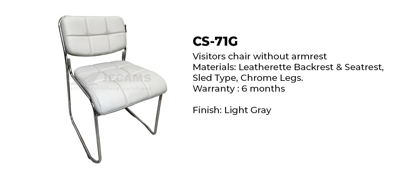 visitor chair light gray