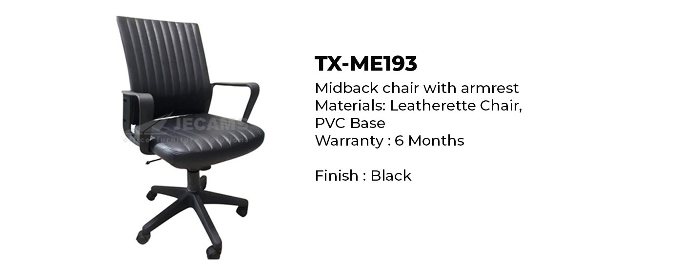 Elegant midback office chair