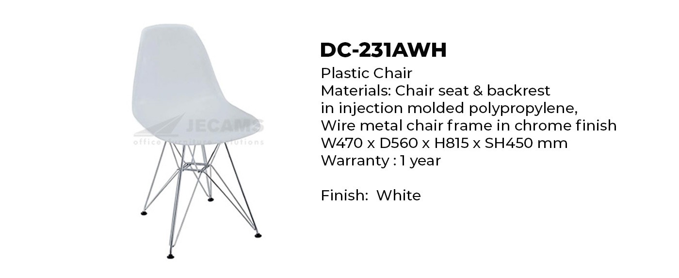office chair in white color