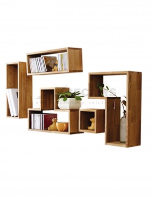 wood accent wall box shelf HAA-1779